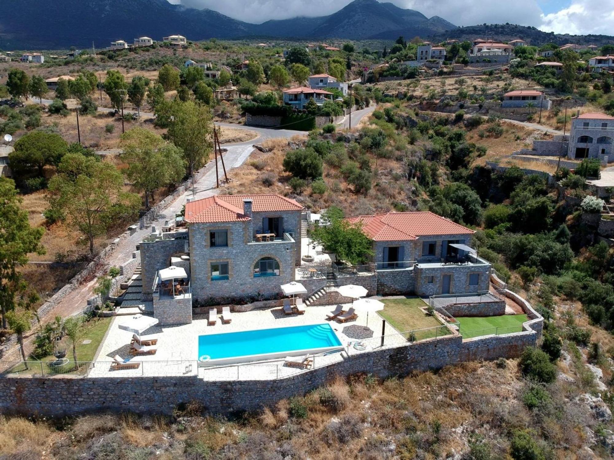 Irini Villa By Elrin Villas Mani Neokhorion  Eksteriør billede